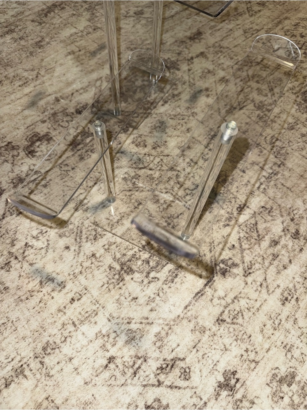 Clear Acrylic headband Display Riser (Set x 2)